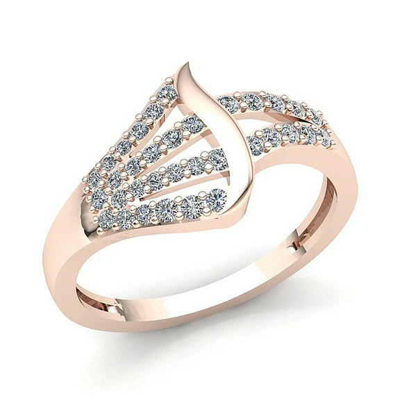 Natural 1.5carat Round Cut Diamond Ladies Accents Anniversary Wedding Band Solid 10K Rose, White or Yellow Gold H SI2