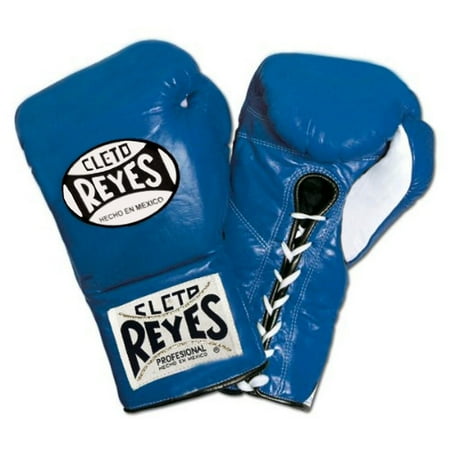 Cleto Reyes Official Lace Up Competition Boxing Gloves - Blue
