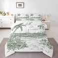 thumbnail image 1 of Erosebridal Palm Tree Comforter Sets Queen Size,Ocean Beach Bedding Queen Comforter Set,Botanical Decoration,Reversible,Ultra Soft,3-Piece, 1 of 8
