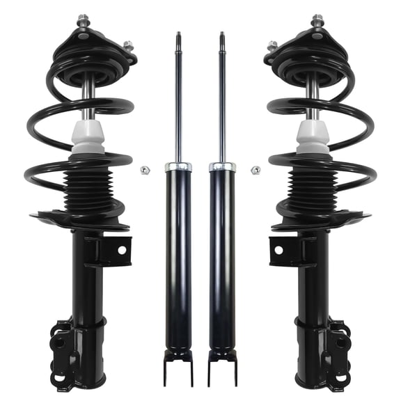 Detroit Axle - Front Struts w/ Coil Springs Rear Shocks Suspension Kit for 2011-2014 Hyundai Sonata with Sport Suspension [Front Facing Stabilizer Mount]