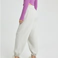thumbnail image 5 of Diufon Sweatpants for Women Elastic High Waist Drawstring Straight Pants Solid Color Button Down Lounge Pants, 5 of 6