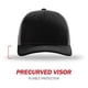 thumbnail image 2 of Gorra de béisbol Richardson 112 Trucker Snapback Split Black, 2 of 7