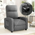 thumbnail image 6 of TLSUNNY Recliner Chair with Side Pocket, Adjustable Backrest & Footrest Linen Fabric Sofa, for Living Room,Home Theater, 6 of 11