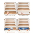 thumbnail image 6 of Blue Snowman Christmas Stair Treads for Wooden Steps Indoor Runner Rug Carpet, Xmas Ball Snowflake Winter 15 Pieces Peel and Stick Staircase Step Treads Covers Washable Throw Door Mats, 30"x8", 6 of 7