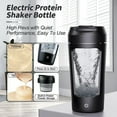 thumbnail image 3 of Usbinx Life Automatic Protein Shaker Bottle Electric Mixing Cup 1200mAh 7000rpm Clump Free Blender Powder Storage Portable USB, 3 of 4