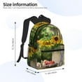 thumbnail image 4 of Lsque Vintage Wooden Bucket Classic Casual Backpack - Large Capacity Water-Resistant Backpack for School, Work, Travel, and Outdoor Activities, 4 of 8