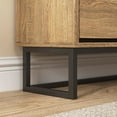 thumbnail image 5 of VEANERWOOD Rattan Shoe Storage Cabinet with 3 Flip Drawers,Shoe Organizer with Metal Legs for Entryway, Rustic Oak Rattan, 5 of 10
