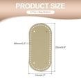 thumbnail image 2 of Uxcell PU Leather Bag Bottom Shaper, Oval Knitting Crochet Bags Bottom Pad Base with Holes & Nails for DIY Handbag Gold 9.8x4.7 Inch, 2 of 5