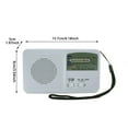 thumbnail image 2 of Solar Charging USB Charging Aaa Battery Available Hand Cranked Charging Portable Am/FM Portable Pocket With Chip Battery Operated With Large Built In Speaker, 2 of 3