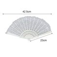 thumbnail image 5 of Pebbuoy Folding Fan Vintage Style Lace Fan Elegant Handheld Fan for Party Wedding Dancing Performance Decoration, 5 of 6