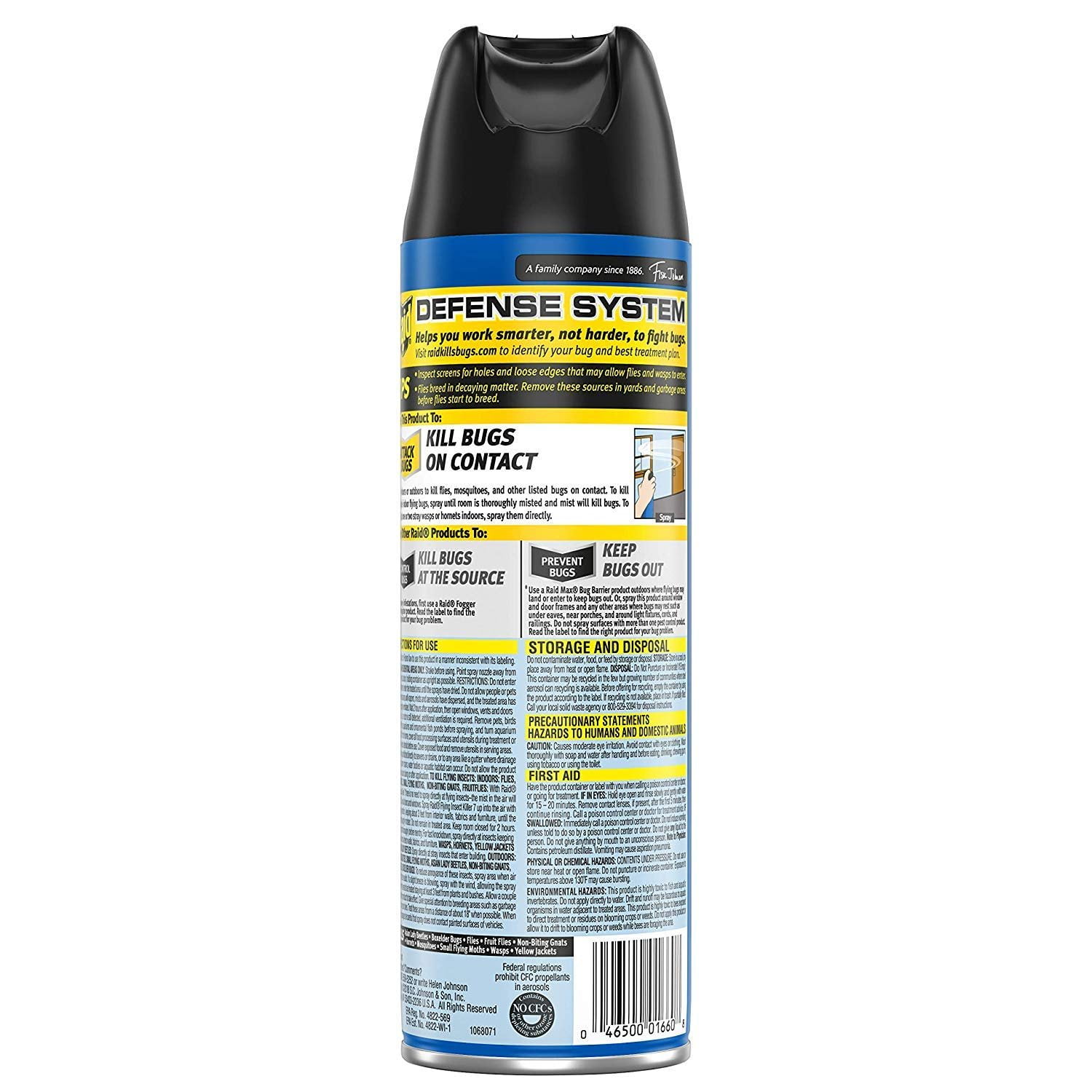Raid Flying Insect Killer, Kills Flies, Mosquitoes, and Other Flying Insects on Contact, For Indoor and Outdoor Use, 15 oz Pack of 3