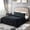 Black, variant on Merry Home Fleece Blanket Queen size, Solid Black 1 Ply Blanket For Bed Blanket 79"x 91", 3.5lb