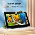 thumbnail image 4 of 7 inch Tablet, Android 13 Tablet with Case, Quad Core,1024 x 600 IPS Touch Screen,4GB RAM 32GB ROM 1TB Expandable,Dual Camera, 3500Mah - Green, 4 of 8