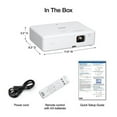 thumbnail image 4 of Restored Epson EpiqVision Flex CO-W01 Portable Projector (Refurbished), 4 of 6