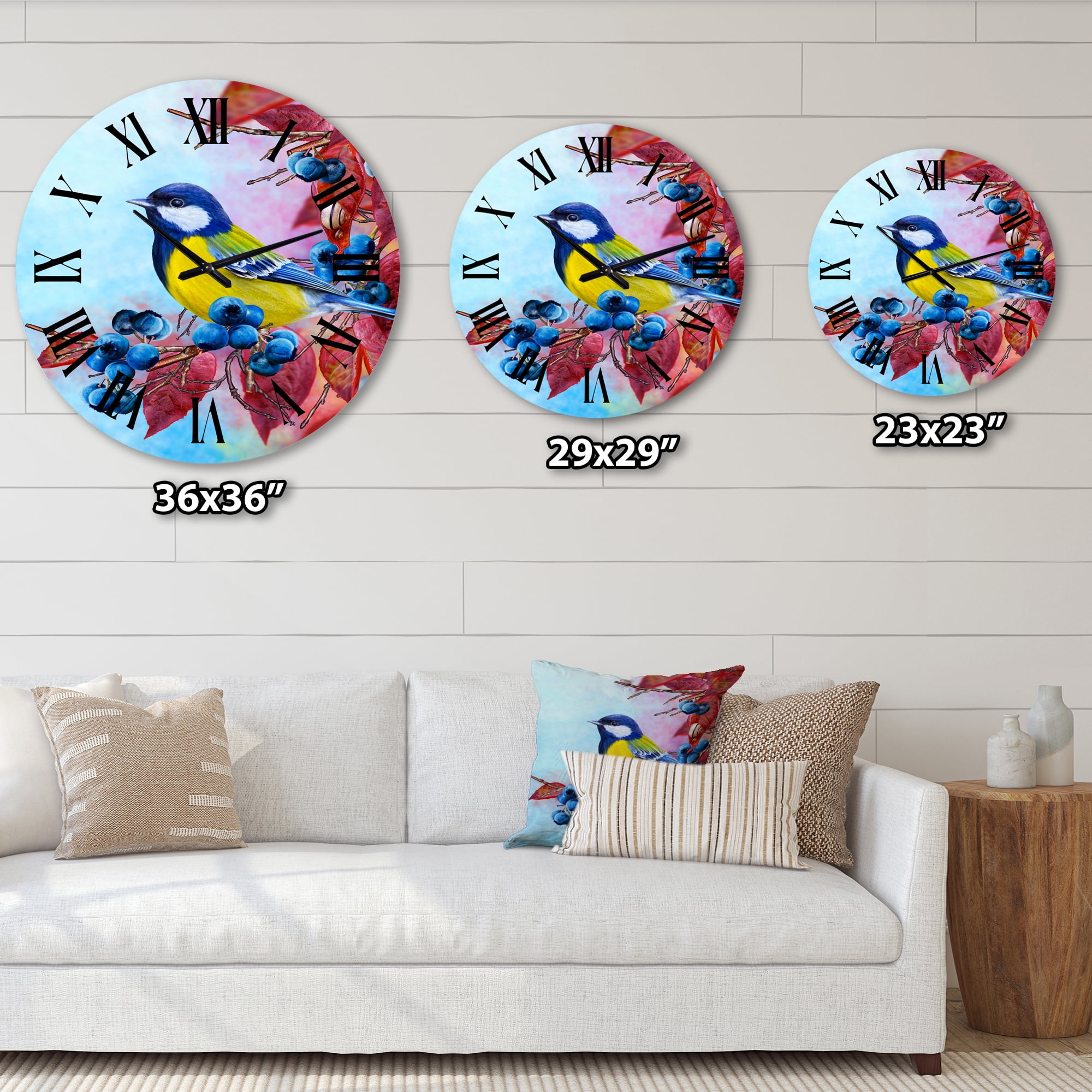 Designart 1 in Quartz Traditional Wall Clock