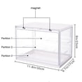 thumbnail image 3 of Seewavom Vitrina transparente de acrílico, caja ciega a prueba de polvo, colección de escaparate de almacenamiento transparente, cubo acrílico para muñecas de juguete, modelos de recuerdos, 3 of 3