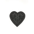 thumbnail image 6 of Black Lace Heart Embroidered Iron on Patch, 6 of 6