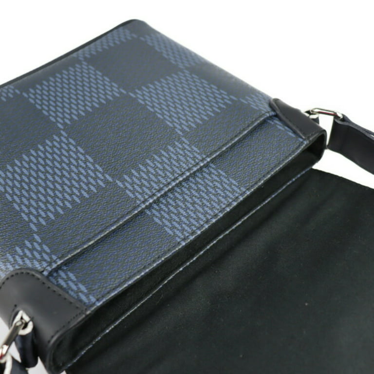 Louis Vuitton Black Damier Cobalt Canvas District PM Shoulder Bag