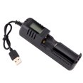 thumbnail image 4 of Cargador de batería de una sola bahía 18650 pantalla LCD USB para baterías 26650 16340 14500, 4 of 8
