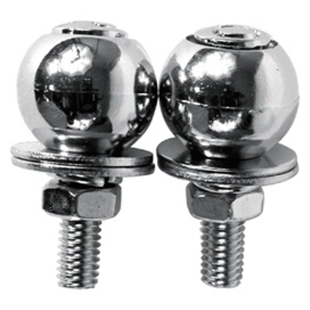 Custom Accessories 16223 Chrome 8 Ball License Plate Tag Bolts