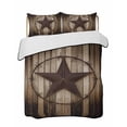 thumbnail image 2 of Western Star Retro Twin XL Size Down Alternative Comforter, Lightweight Comforter Quilt Bedding Set with Pillow Shams Vintage Brown Wood Barn All Seasons Bed Comforter Duvet Insert 68"x98", 2 of 7