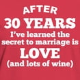 thumbnail image 3 of CafePress - 30 Years Of Love And Wine T Shirt - Women's Traditional Fit Dark T-Shirt, 3 of 4