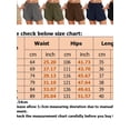 thumbnail image 3 of Frontwalk Womens Summer Beach Shorts Loose Casual Drawstring Elastic Waist Short Pants Solid Color Holiday Shorts with Pockets Black M, 3 of 3