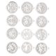 thumbnail image 2 of 12 unids/set de acero inoxidable signo del zodiaco collar pulsera colgante para joyería artesanal DIY, 2 of 14