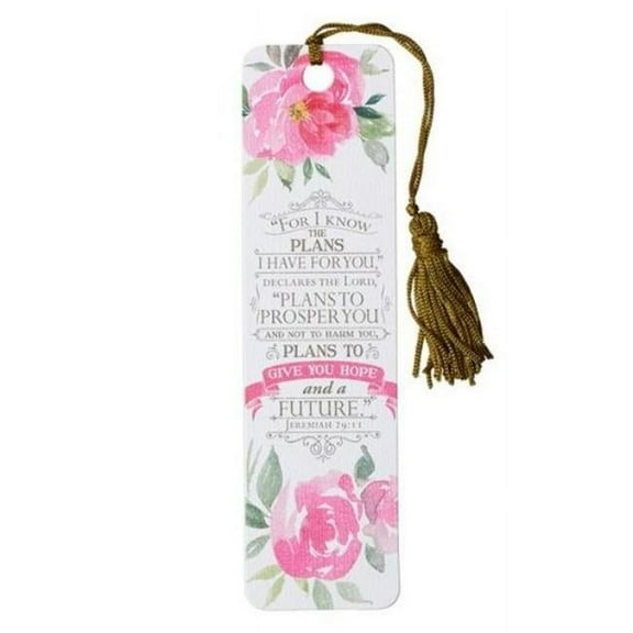 Christian Art Gifts 253336 for I Know the Plans with Tassel Bookmark, Pack of 6