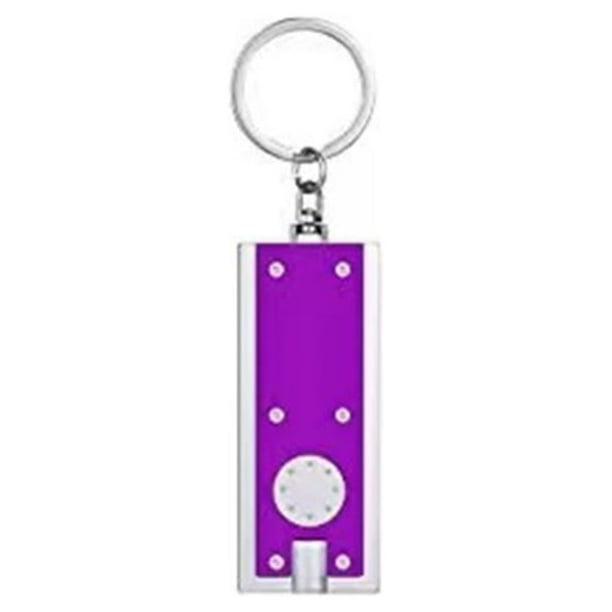 Llavero de linterna Greeniant pequeño con luz LED color Violeta
