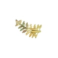 thumbnail image 1 of Ganchos decorativos Naiovety de aleación de zinc para colgar cortinas en forma de hoja plata, 1 of 6