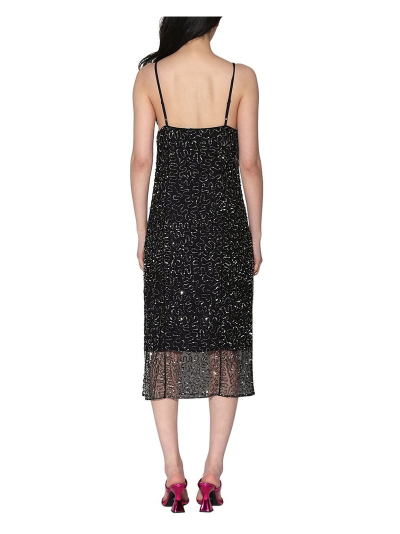 Walter Baker Womens Sequin Overlay Cocktail And Party Dress - Walmart.com