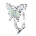 thumbnail image 6 of Aellinatey for Butterfly Nose Hoop Ring Clip Non Piercing Fake Nose Ring Alloy Jewelry for, 6 of 8