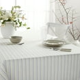 thumbnail image 3 of Martha Stewart Daisy Stripe Fabric Tablecloth Single Pack, Grey/Yellow, 60"x84", 3 of 6