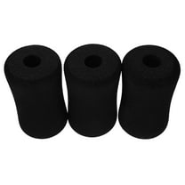 IDEANATEGRATE 3Pcs Black Sponge Pad Rolls for Fitness Equipment Universal Design Foam Rollers