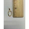 thumbnail image 5 of 10K Solid Real Yellow Gold Personalized Cursive O Initial Pendant Necklace, Available in Different Letters Charm with Diamond Cut Gifts for Her with 18" Gold Chain, 5 of 6