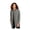 Light Anchor Grey Heather, variant on Women's Long Sleeve Twill Overshirt | Women's Long Sleeve Shacket with Pockets, Button Up Overshirt Jacket - Light Anchor Grey Heather 3XL