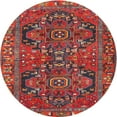 thumbnail image 1 of Ahgly Company Indoor Round Traditional Mauve Taupe Purple Persian Area Rugs, 3' Round, 1 of 6