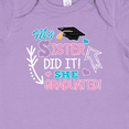 thumbnail image 4 of Inktastic My Sister Graduated with Cap and Arrows Girls Baby Bodysuit, 4 of 5