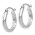 thumbnail image 2 of FB Jewels 14k White Gold Polished Hoop Earring, 2 of 4