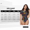 thumbnail image 3 of Goofa Flowers And Birds Printed Women Rash Guard Short Sleeve,Tummy control Swimsuit Surfing Swimsuit Bathing Suit One Piece Swimsuit UPF 50-Small, 3 of 9