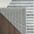 thumbnail image 6 of Nourison Astra Machine Washable Mid-Century Modern Ivory Blue 2' x 6' Area Rug (2x6), 6 of 9