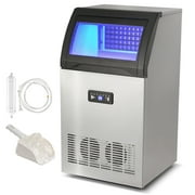 SKYSHALO Commercial Ice Maker Freestanding Cabinet Machine 120lbs/24H 50 Ice Cubes