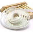 thumbnail image 3 of Cordón de suela plana con purpurina de metal de colores (blanco), 115 cm de largo, adecuado para zapatos deportivos para niños y mujeres, zapatos de baile y zapatos de skate, 3 of 5