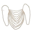 thumbnail image 4 of Top corto con cuentas Yinane camiseta Sin mangas con Espalda descubierta para mujer, 4 of 8