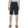 thumbnail image 2 of Dickies Khaki Boys' Slim Fit Stretch Flat Front Short Big Boys 12 Dark Navy, 2 of 2