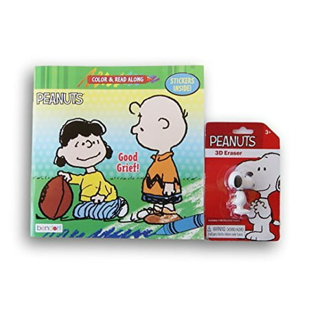 Peanuts Snoopy Activity Set - Color-and-Read Book and Snoopy 3D (Best Ereader For Reading In Sunlight)