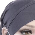 thumbnail image 4 of Cheers.US Solid Color Full Cover Inner Hijab Caps Muslim Forehead Cross Turban Stretch Hijab for Women Head Scarf Under Hijab, 4 of 6