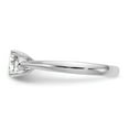 thumbnail image 3 of 14K White Gold mounting Ring Band Only Solitaire Engagement, Size 7, 3 of 7