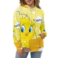 thumbnail image 7 of Looney Tunes Tweety Hoodie 3D Print Pullover Hooded Long Sleeve Sweatshirts Tops Blouse with Pocket for Mens Womens, 7 of 7